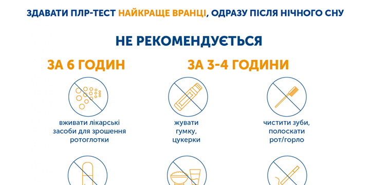 Як підготуватися до ПЛР-тестування