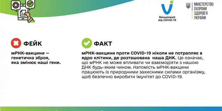 Спростовування найпоширеніших фейків про вакцинацію від COVID-19
