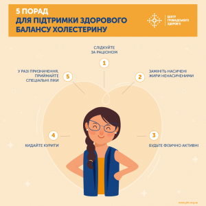 5 порад для підтримки здорового балансу холестерину