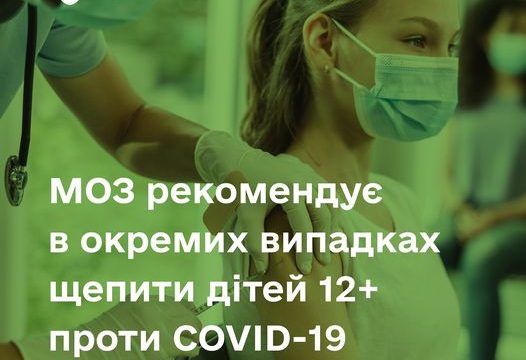 ВАКЦІНАЦІЯ ДІТЕЙ проти COVID-19