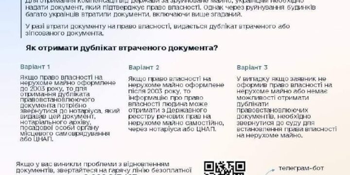 Як відновити документи на право власності?