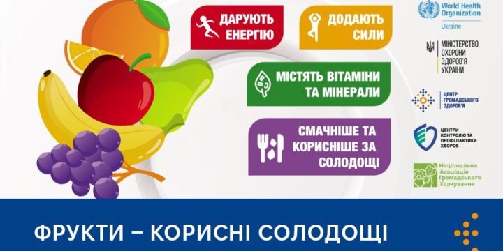 Фрукти — корисні солодощі