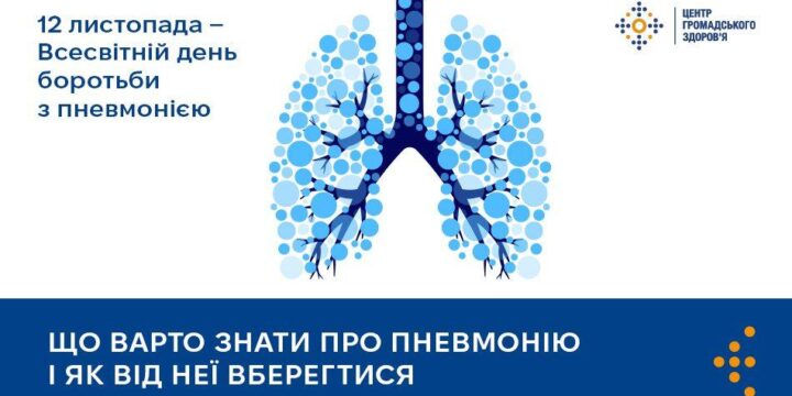 Всесвітній день боротьби з пневмонією: що варто знати про хворобу і як від неї вберегтися