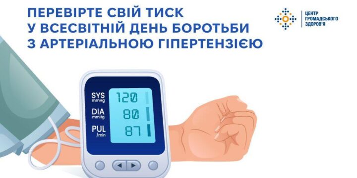 Перевірте свій тиск у Всесвітній день боротьби з артеріальною гіпертензією
