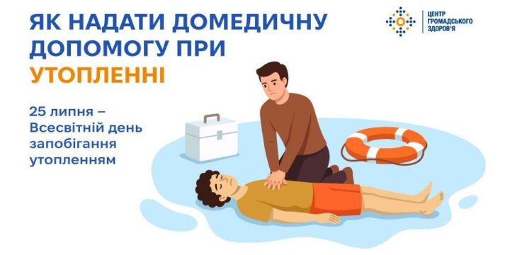 Як надати домедичну допомогу при утопленні